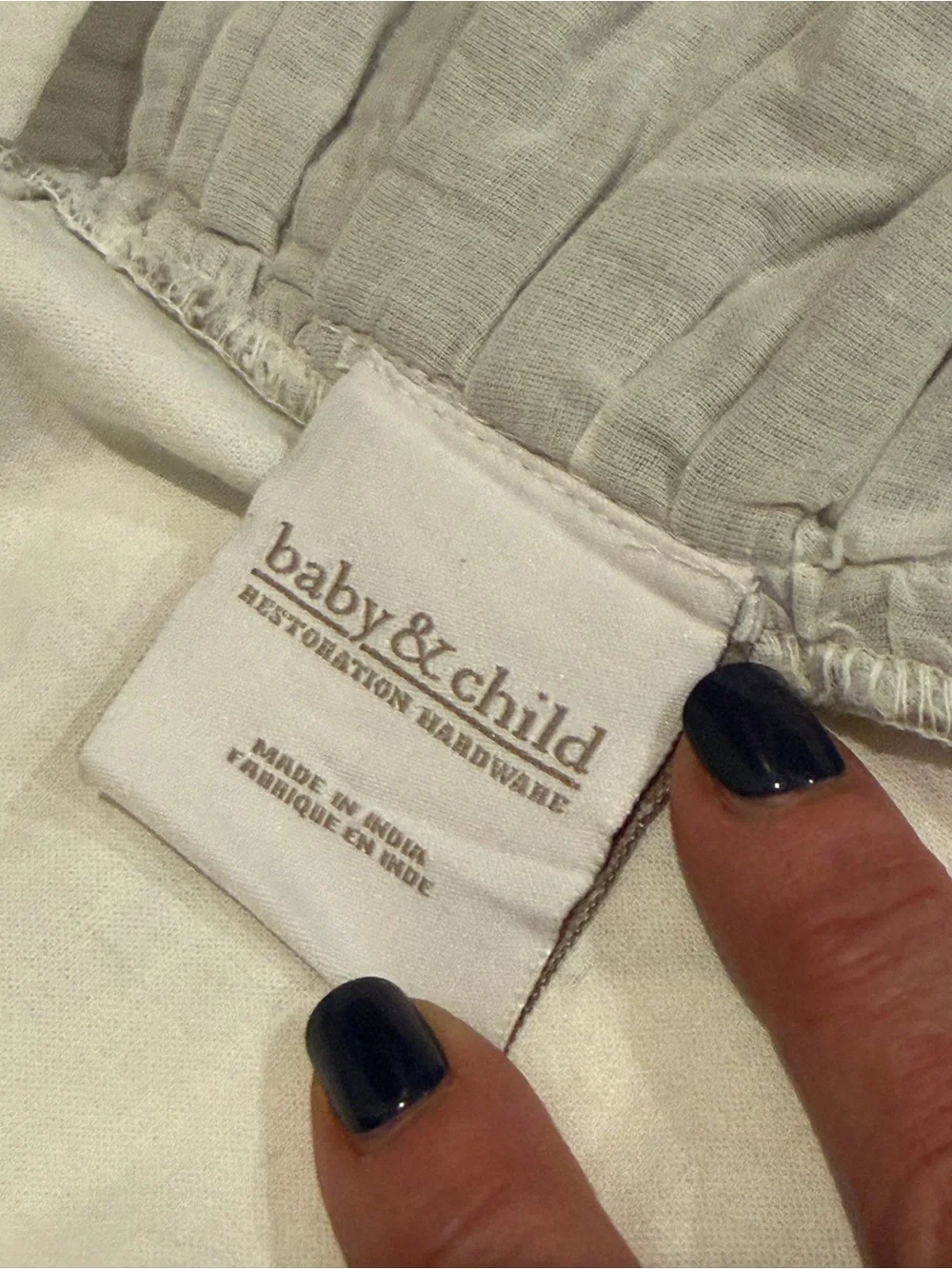 Restoration Hardware Gray Ruffle Duvet with White Insert